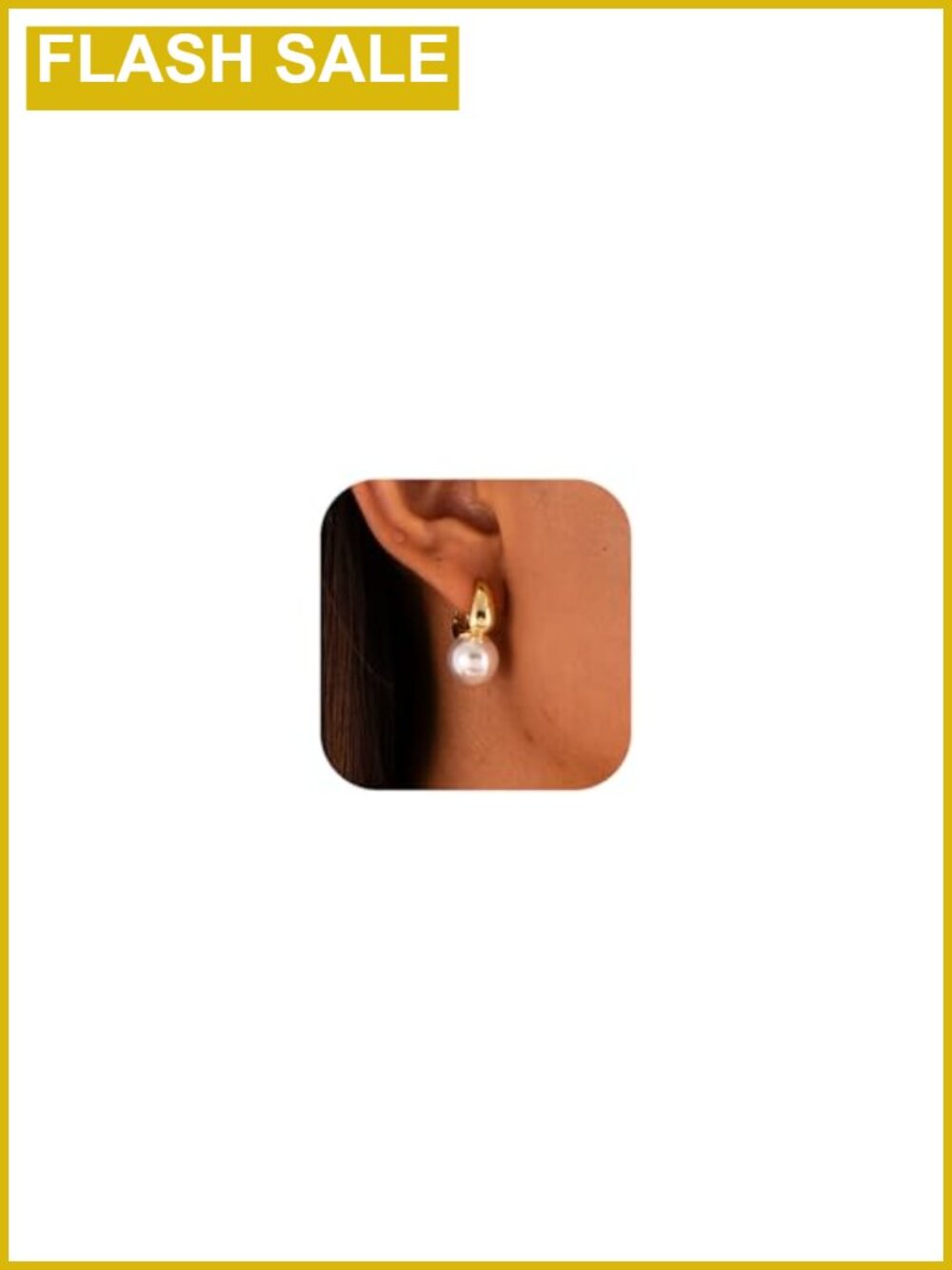 14K Gold Plated Sterling Silver Pearl Drop Dangle Earrings